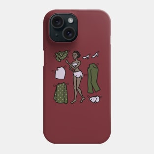 Paper Doll Pieces -- 40s Beauty Phone Case