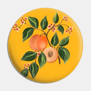 Peach pattern 1 Pin