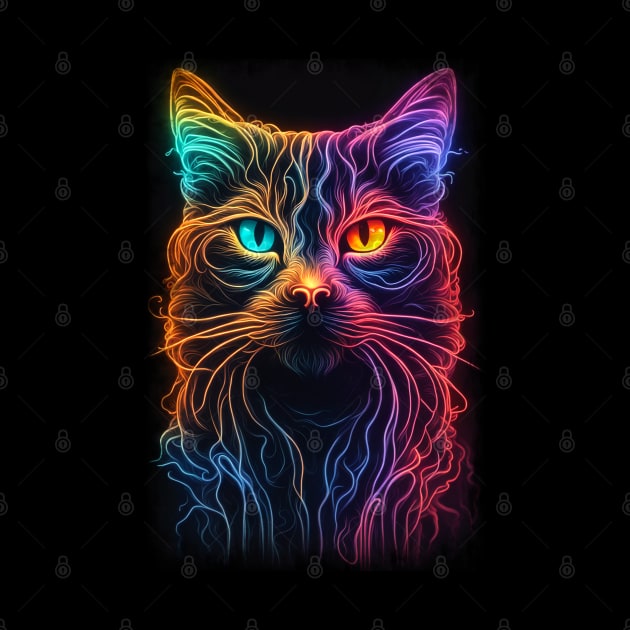 Neon Cat 14 by KawaiiDread