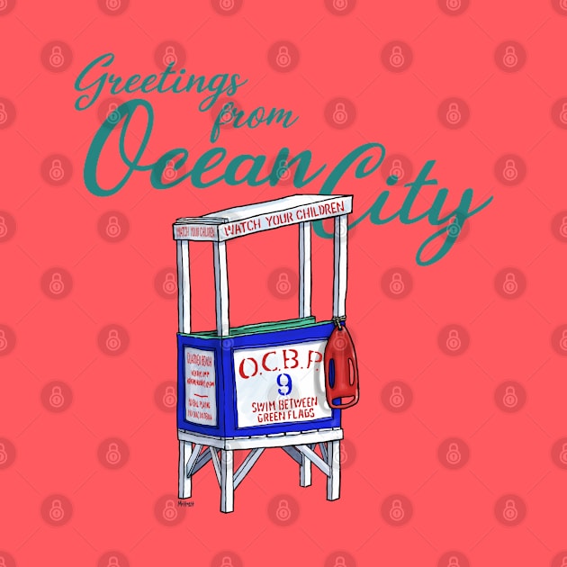 Greetings from Ocean City by mcillustrator