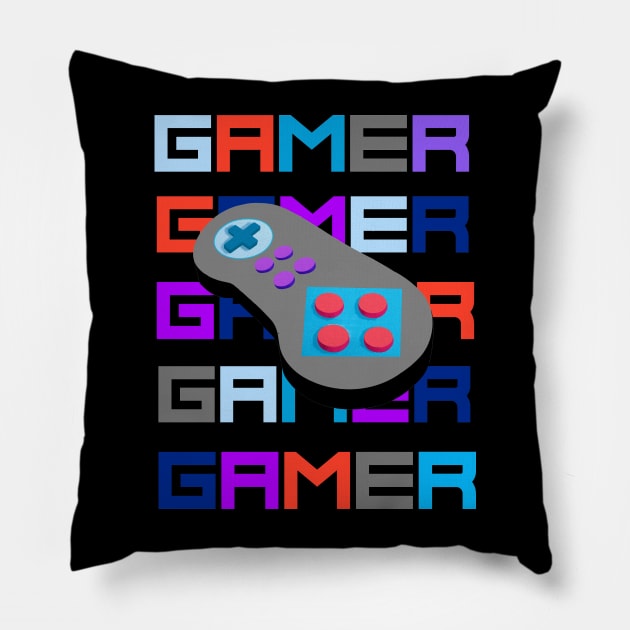 GAMER CONTROLLER Pillow by SartorisArt1