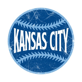 Kansas City Retro Baseball - White T-Shirt