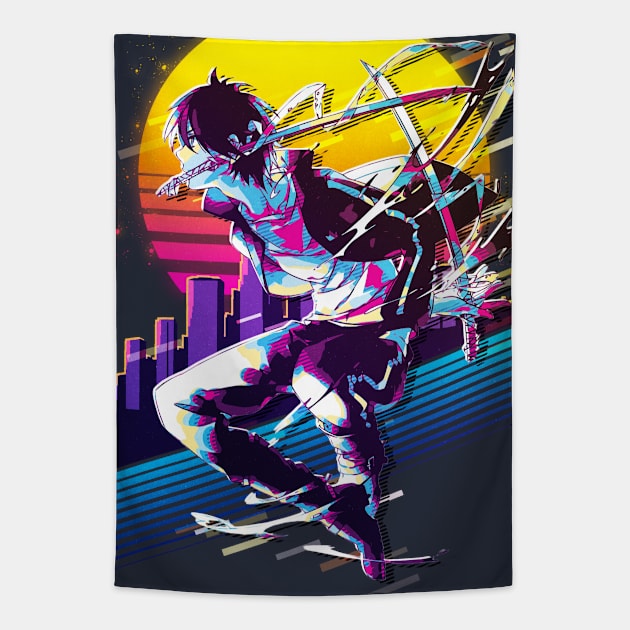 Yato Noragami Tapestry by 80sRetro