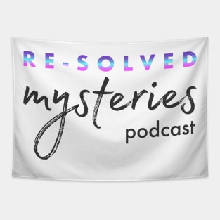 Glowy Re-solved Mysteries Script Tapestry