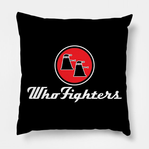 Who Fighters Pillow by lonepigeon