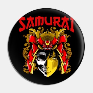 Skull Samurai Pin