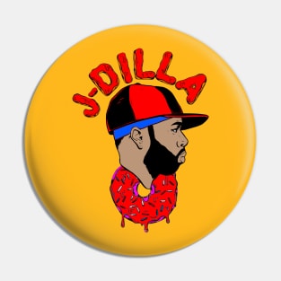 J dilla t-shirt Pin