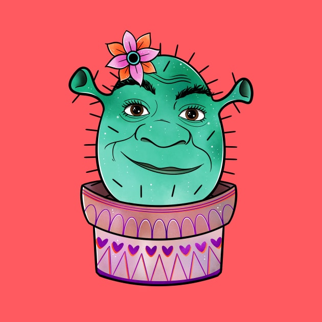 Funny ogre cactus by Tex doodles 