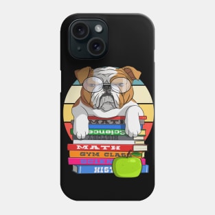 English Bulldog Back to School Teacher's Pet Phone Case