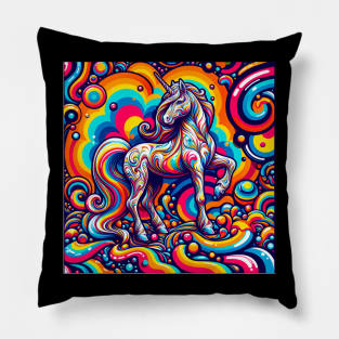 Unicorn Study - Fantasy AI Pillow
