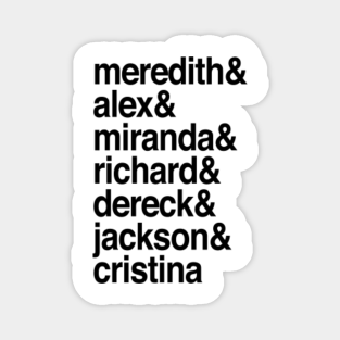 Greys Anatomy Quote Magnets Teepublic