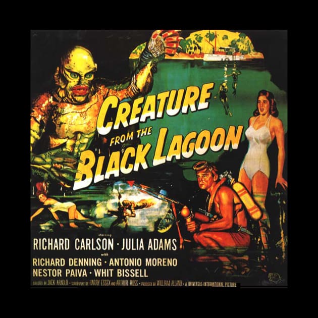 Classic Universal Horror Movie Poster - Creature from the Black Lagoon by Starbase79