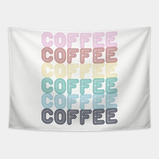 Coffee Coffee Coffee Letters Tapestry