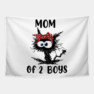 Mom Of 2 Boys Tapestry