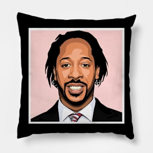 Katt Williams smile face,illustration Pillow