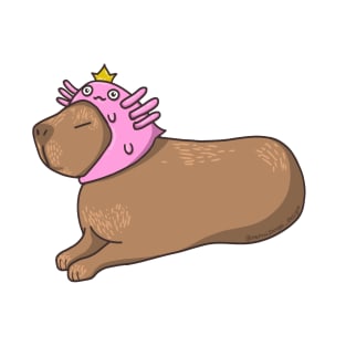 Axolotl Capybara T-Shirt