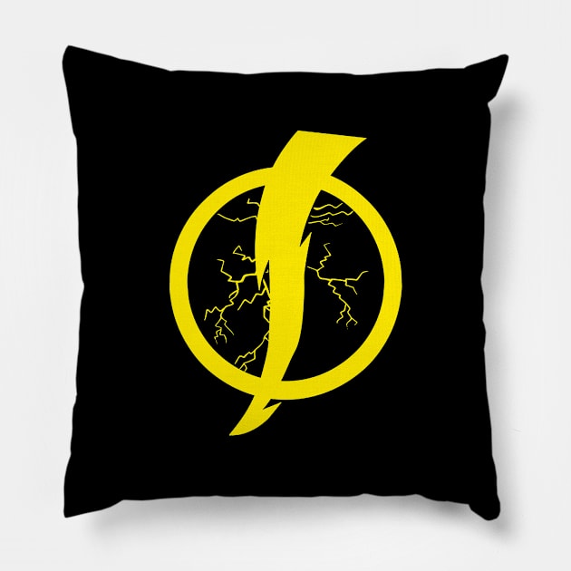 Static Shock Logo Pillow by bagasarman