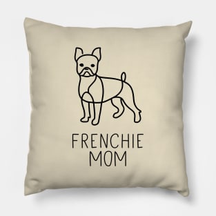 Frenchie Mom Line Art Pillow