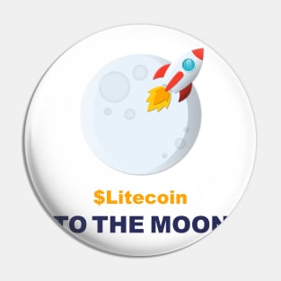 LTC Fly to the moon Pin