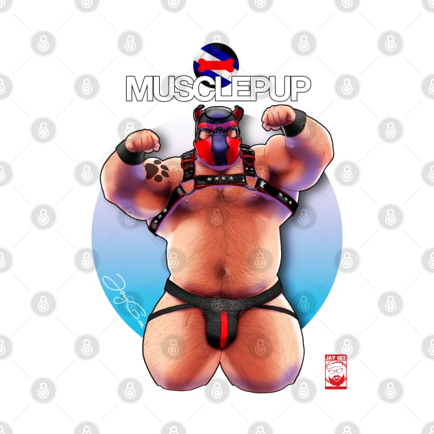 Muscle Pup by JayGeeArt