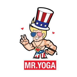 Mister Yoga - Happy 4th of July! T-Shirt