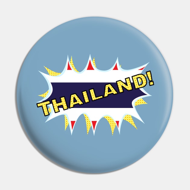 Thailand flag starburst Pin by mailboxdisco