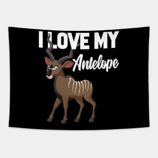 I Love My Antelope Tapestry