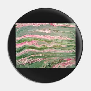 Pink and green striped pour Pin