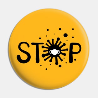 Stop COVID-19 Pin