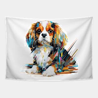 Cavalier King Charles Dog Pet World Animal Lover Furry Friend Abstract Tapestry