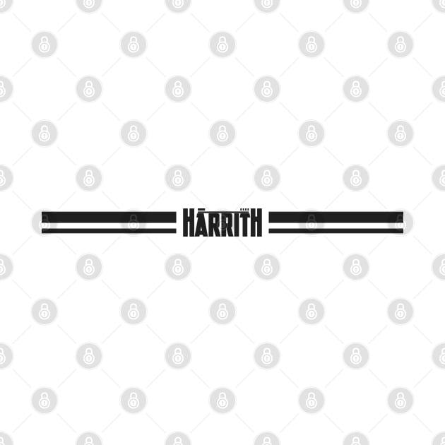 Harrith Horizontal Stripe Design Black | Minimalist Design for Gifts Perfect for all ages| Unisex | Black and White by Harrith