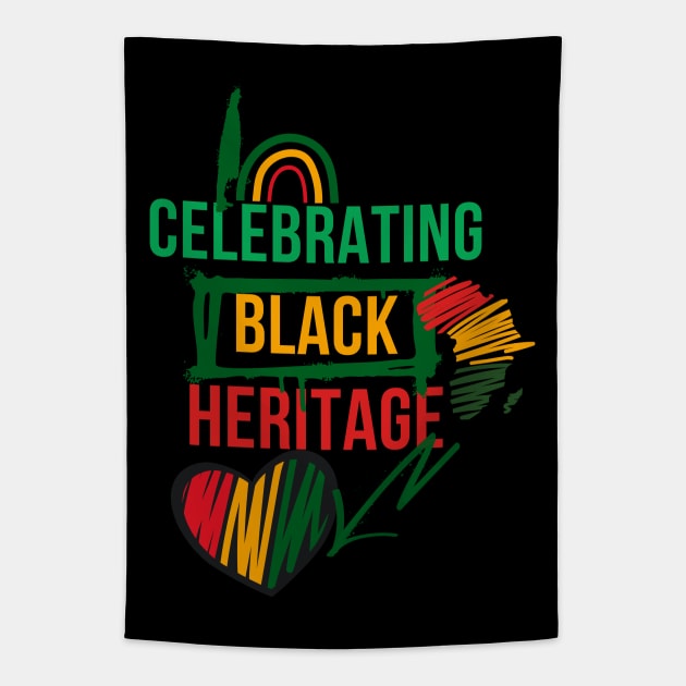 Black Heritage Celebration Tapestry by Artisan