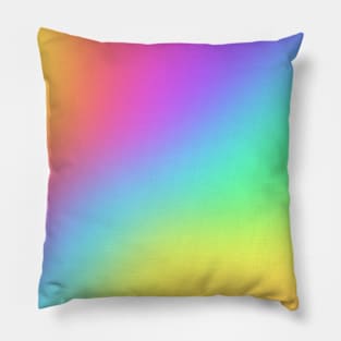 Bright Rainbow Gradient Design Pillow