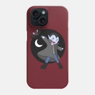 Halloween Vampire with Cute Bat Friend Phone Case