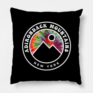 Adirondack Mountains New York Tie Dye Pillow