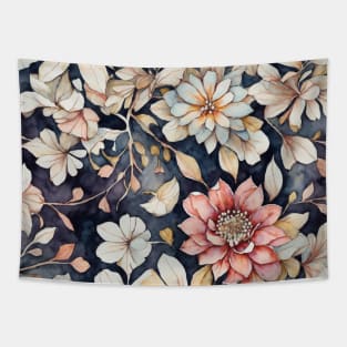 Botanical Bliss: Watercolor Wildflowers V1 Tapestry