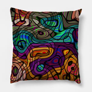 Iridescent abstract art Pillow