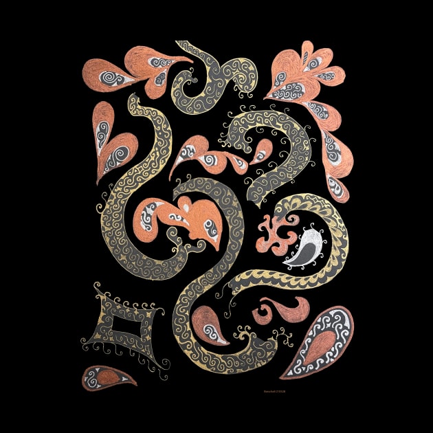 Snakes & Paisleys by Barschall