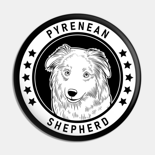 Pyrenean Shepherd Fan Gift Pin by millersye