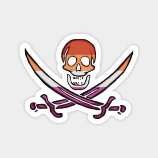 Lesbian Pirate Pride Magnet