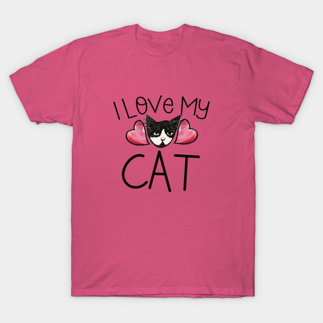 Discover I love my cat - I Love My Cat - T-Shirt