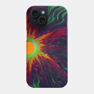 Fractal Sun Burst Phone Case