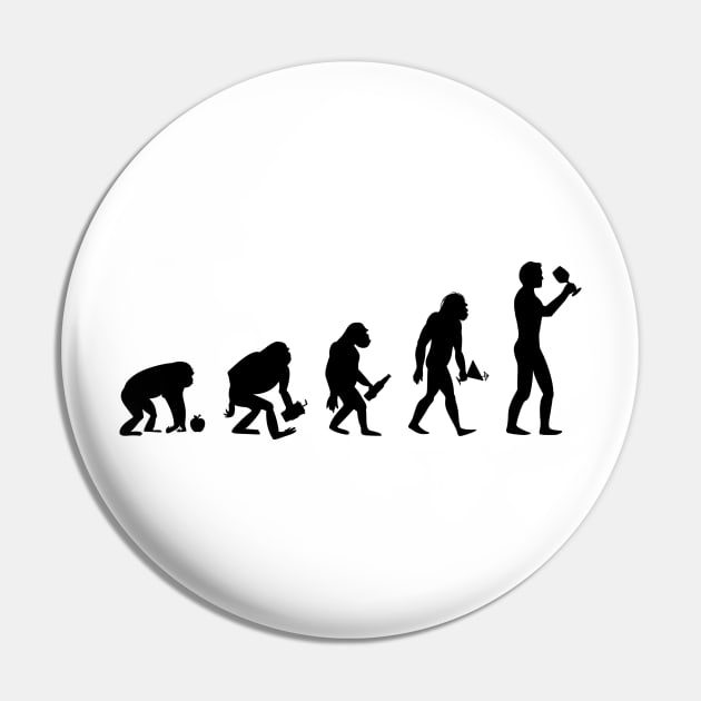 Human Evolution Wine Pin by Printadorable