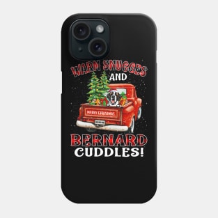 Warm Snuggles And Bernard Cuddles Ugly Christmas Sweater Phone Case