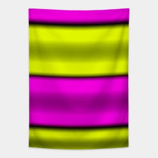 Pink & Yellow  Horizontal Stripes Tapestry