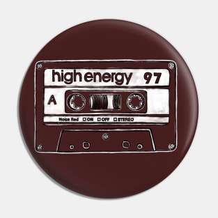 97 Retro Birthday Mix Tape 1997 Pin
