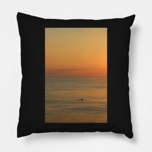 Dolphin with Beautiful Sunrise Pillow