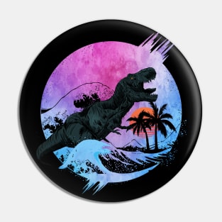 T-rex Waves Pin