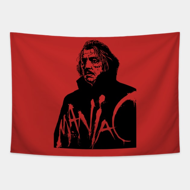 Maniac Tapestry by amon_tees