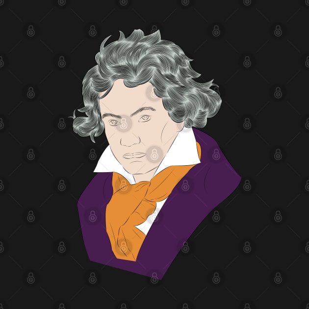 Ludwig Van Beethoven - portrait by LiLian-Kaff